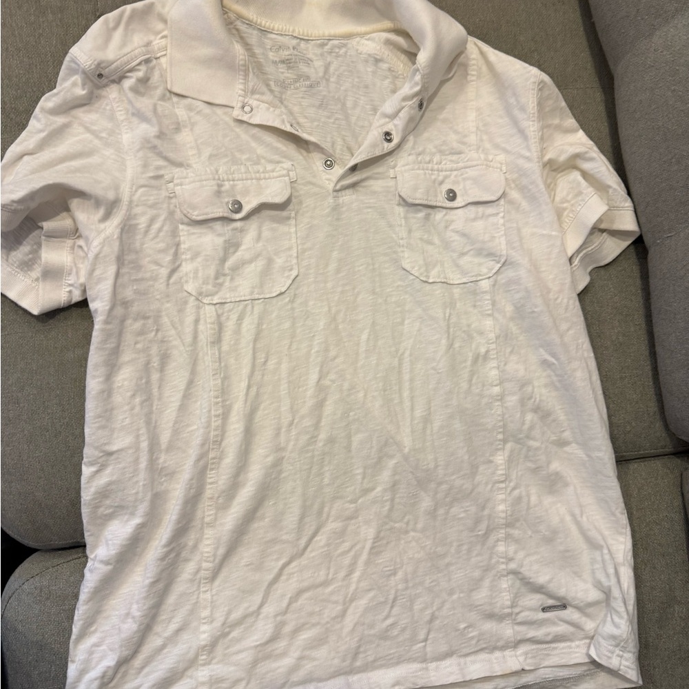 Men's White Casual Shirt
